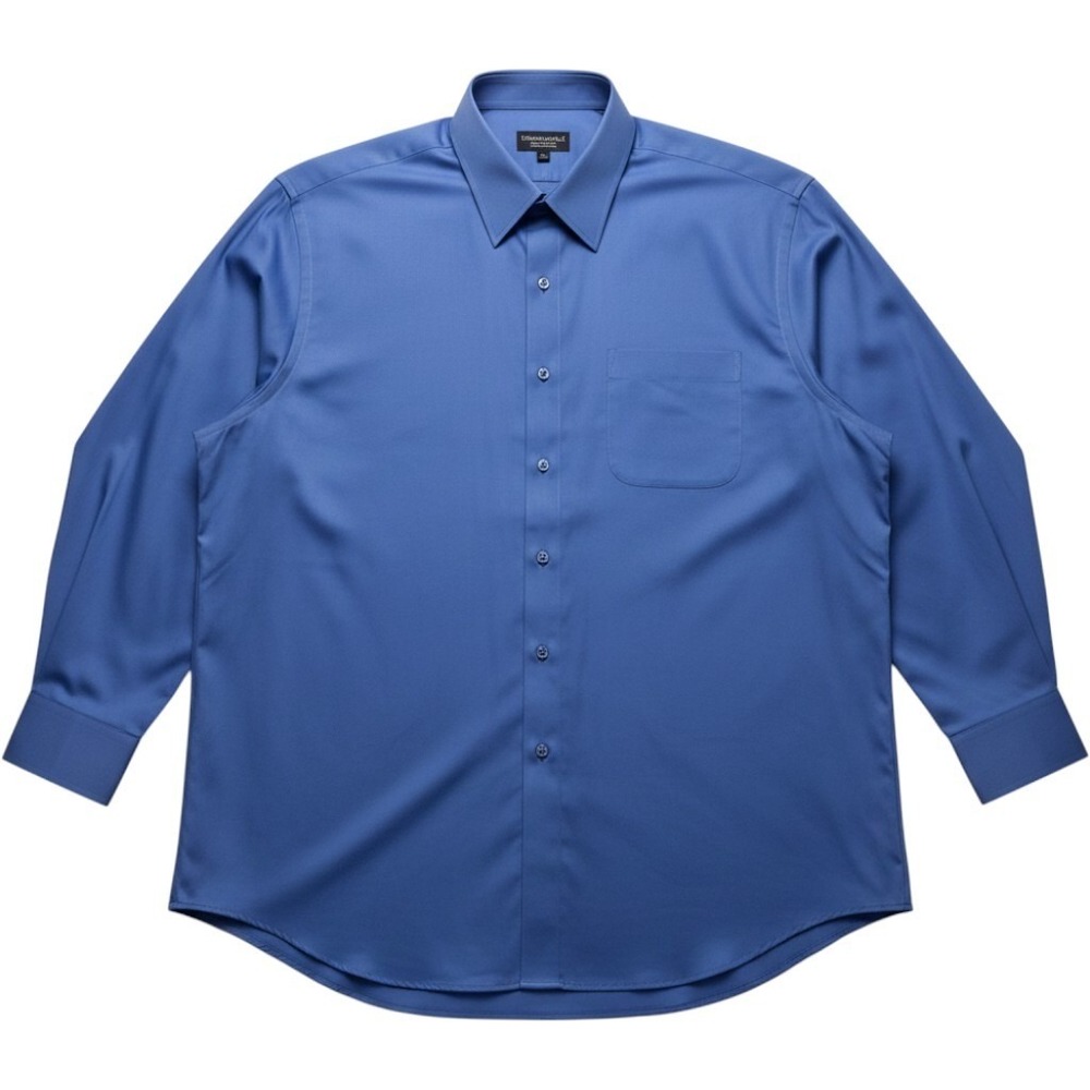 Kilburne and Finch Dress Shirt Mens 18 34/35 Blue Long Sleeve Button Up Tailored